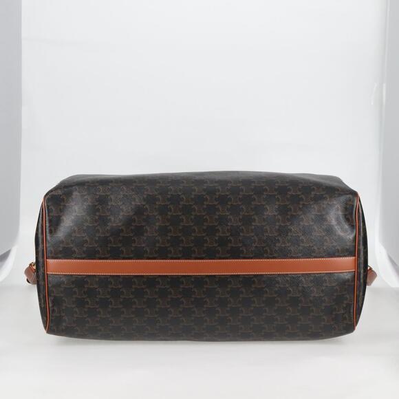 CELINE Triomphe Boston Bag Pvc Leather Black Gold - Picture 5 of 13